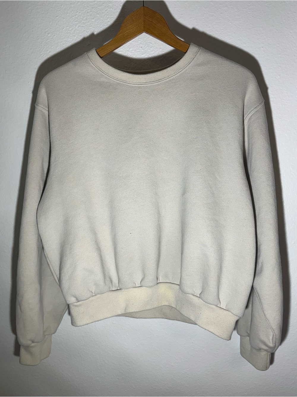 Abercrombie & Fitch Cream Crewneck Sweatshirt